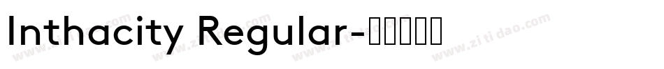 Inthacity Regular字体转换